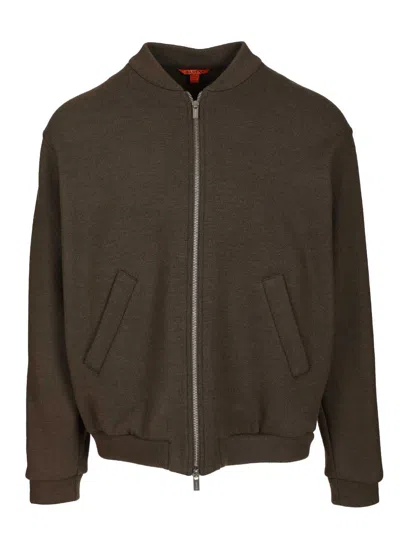 BARENA VENEZIA CAPOSPALLA BOMBER ZIP GABIER LANOSO 98 LANA 2 ELASTAN JACKETS GREEN