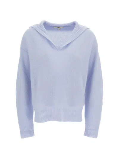 Barena Venezia Cashmere Polo-style Sweater In Blue