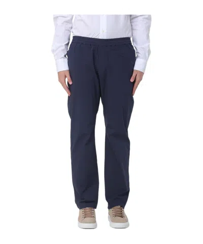 Barena Venezia Casual Pants With Elastic Waist In Blue