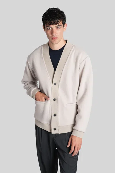 Barena Venezia Cavian Cardigan In Grey Wool In Gray