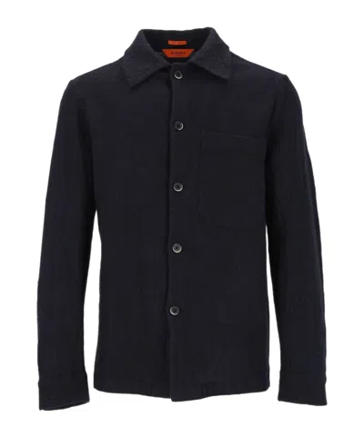 Barena Venezia Cedrone Button-up Chest-pocket Overshirt In Blue
