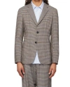 Barena Venezia Checked Twill Suit Jacket In Gray