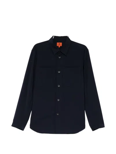 Barena Venezia Chest Pouch Pocket Shirt In Blue