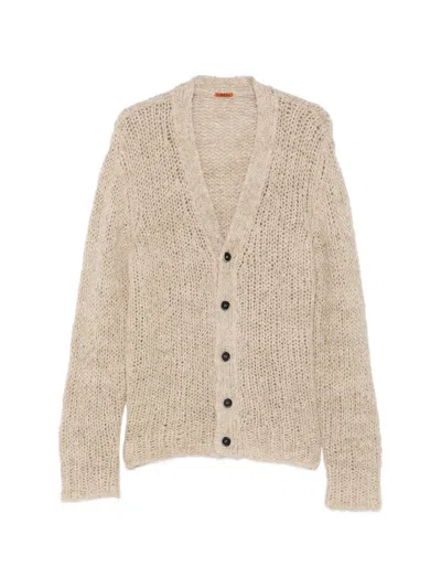 Barena Venezia Chunky-knit V-neck Cardigan In Neutrals