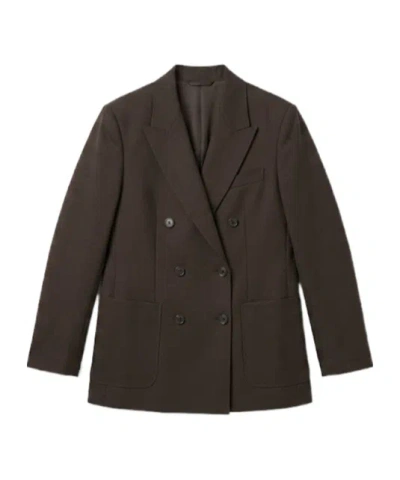 Barena Venezia Classic Double-breasted Blazer In Brown