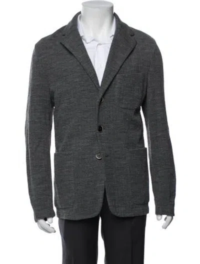 Pre-owned Barena Venezia Collar Long Sleeve Cardigan In Grey