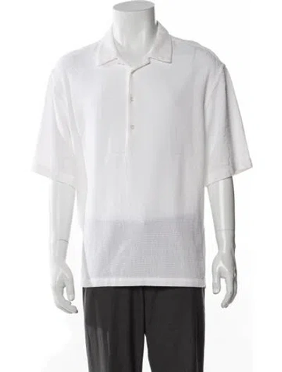 Pre-owned Barena Venezia Collar Short Sleeve Polo Shirt W/ Tags In Neutral