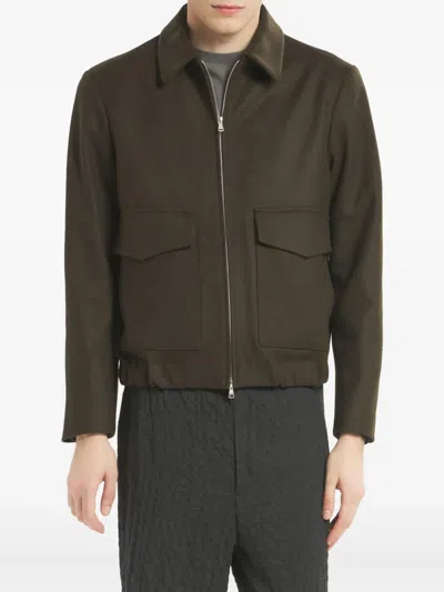 BARENA VENEZIA COLLARED ZIP-FASTENING JACKET