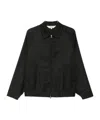 Barena Venezia Collared Zipup Bomber Jacket In Black