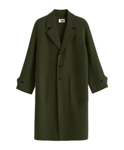 Barena Venezia Collarless Jacket In Green