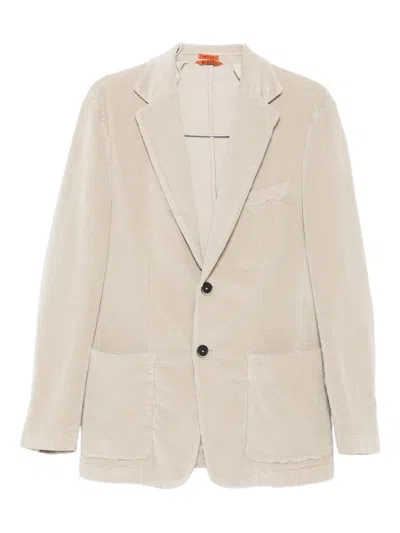 Barena Venezia Corduroy Single-breasted Blazer In Neutral