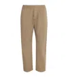 Barena Venezia Cotton Stretch Drawstring Trousers In Brown