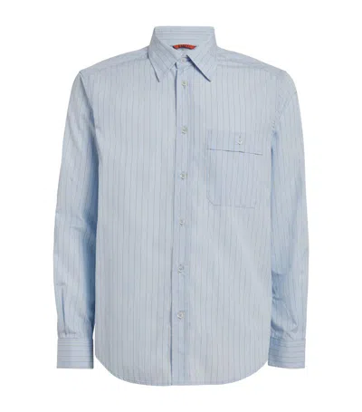 Barena Venezia Cotton Striped Shirt In Blue