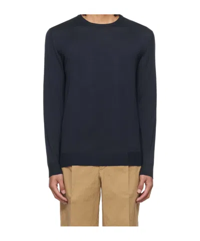 Barena Venezia Crew Neck Long Sleeve Sweater In Blue
