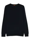 Barena Venezia Crew Neck Long Sleeve Sweater In Blue