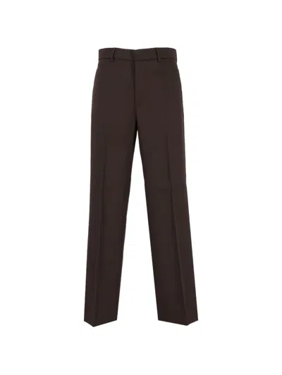Barena Venezia Delfo Pressed-crease Trousers In Brown
