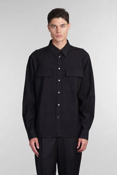 BARENA VENEZIA DEN SHIRT IN BLUE WOOL