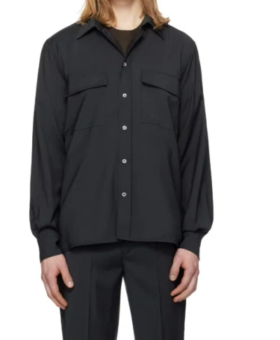 Barena Venezia Den Tela Shirt In Black