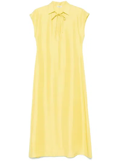 Barena Venezia Denis Midi Dress In Yellow