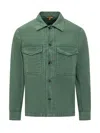 Barena Venezia Barena Man Shirt Green Size 40 Cotton, Elastane In Alga