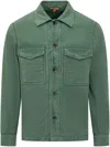 Barena Venezia Barena Man Shirt Green Size 40 Cotton, Elastane In Green