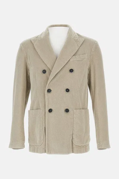 Barena Venezia Double-breasted Casual Jacket In Brown