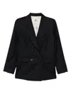 Barena Venezia Double-breasted Suit Jacket In Black