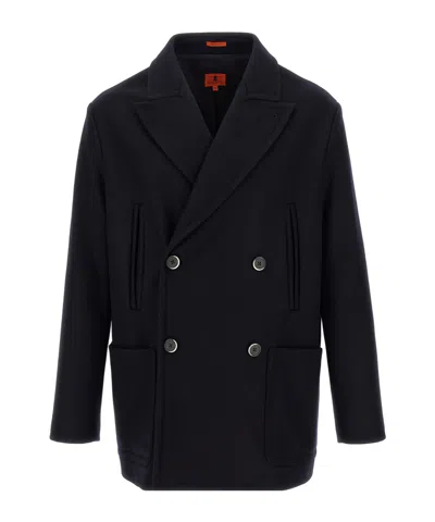 BARENA VENEZIA DOUBLE-BREASTED PEAK-LAPEL COAT