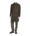 Barena Venezia Cappotto Doppio Petto Gazabin Caramal 75 Lana 25 Poliamidica Coats Green In Black
