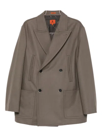 Barena Venezia Double-breasted Patch-pocket Jacket In Brown