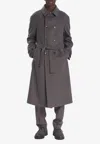 Barena Venezia Double-breasted Wool Coat In Gray