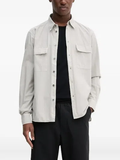Barena Venezia Double-pocket Long-sleeve Shirt In Gray