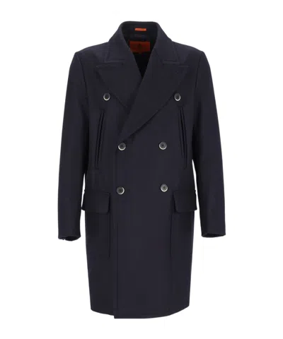 Barena Venezia Double-breasted Coat In Blue