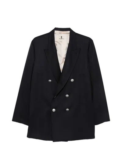 Barena Venezia Double-breasted Peaked-lapel Jacket In Blue