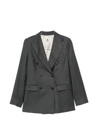 Barena Venezia Double-breasted Peaked-lapel Jacket In Gray