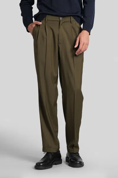 Barena Venezia Drapier Pants In Green Wool