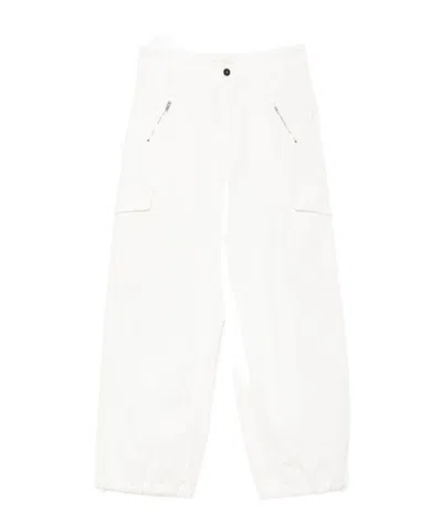 Barena Venezia Drawstringcuff Cargo Trousers In White