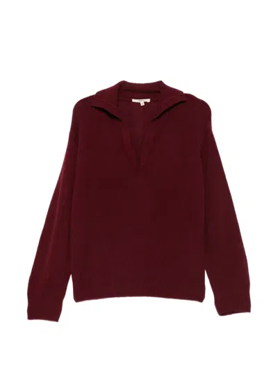 Barena Venezia Duse V-neck Collar Sweater In Red