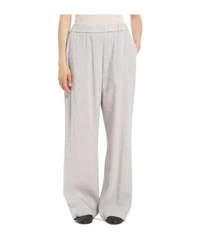 Barena Venezia Elastic Waist Casual Pants In White