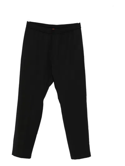 Barena Venezia Elastic-waist Cuffed Trousers In Black