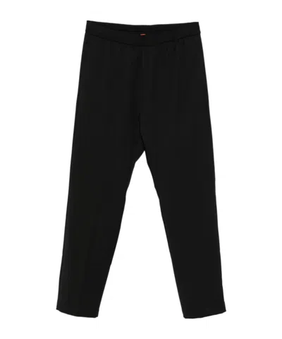 Barena Venezia Elastic-waist Cuffed Trousers In Black