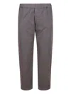 Barena Venezia Tapered Garment-dyed Stretch Cotton-gabardine Trousers In Gray