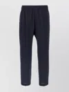 Barena Venezia Elastic Waistband Trousers With Back And Side Pockets In Blue