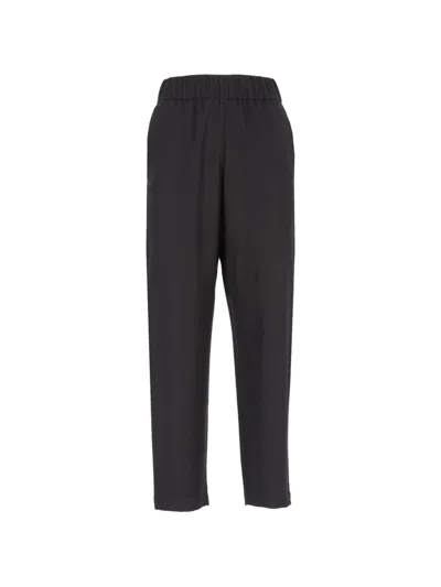 Barena Venezia Elasticated-waistband Trousers In Black