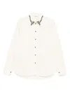 Barena Venezia Embroidered-collar Shirt In White