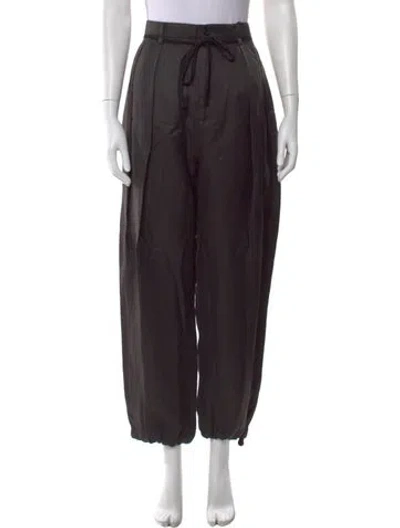 Pre-owned Barena Venezia Faux Shearling Straight Leg Pants W/ Tags In Black