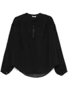 Barena Venezia Fine-check Blouse In 黑色