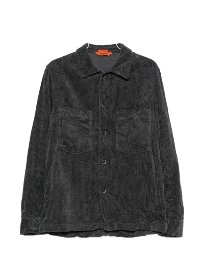 Barena Venezia Fio Corduroy Overshirt In Gray