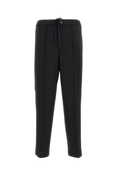 Barena Venezia Four-pocket Jogger Trousers With Elastic Drawstring Waist In Black