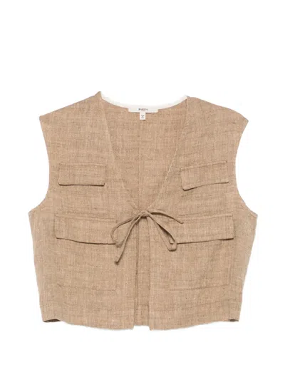 Barena Venezia Four-pocket Tie Vest In Brown